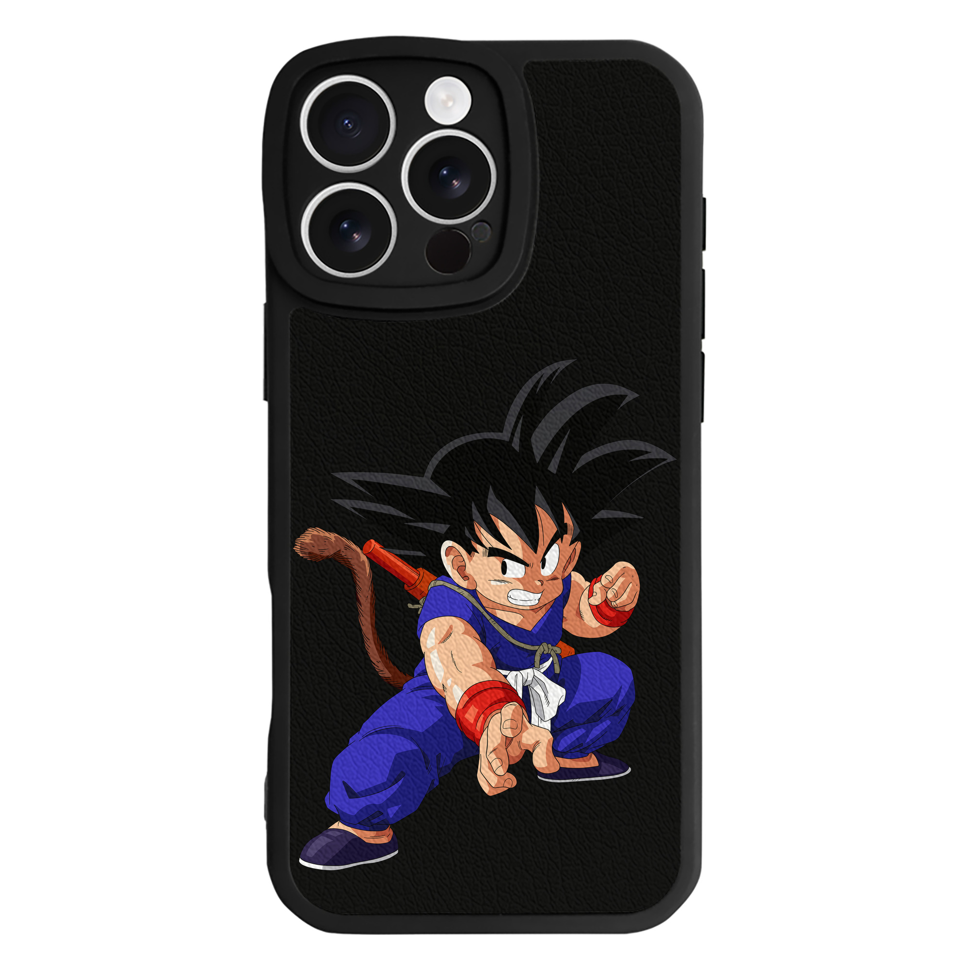 （画像用） ドラゴンボール 孫悟空（そん ごくう）Son Goku カカロット DRAGON BALL Kakarotto 【iPhone 16シリーズ対応】シリコンスマホケース（レザー調） 材質：シリコン